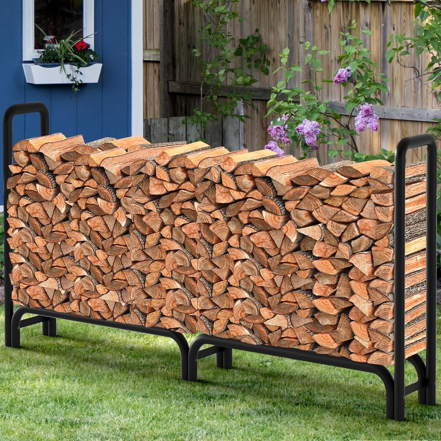 Amagabeli Garden Home Legnaia da Esterno 244x122x35,56cm - immagine 4