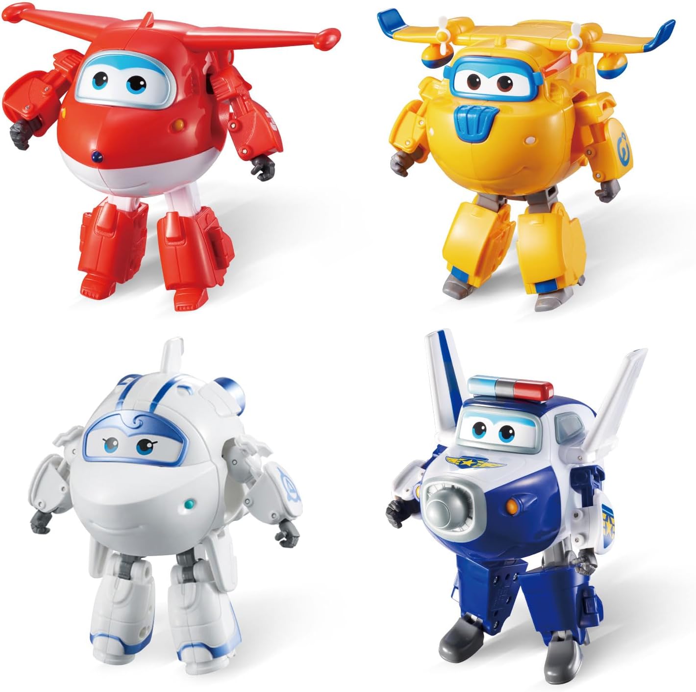 Super Wings Aereo Giocattolo Transforming Robot (4 Pezzi) - immagine 1