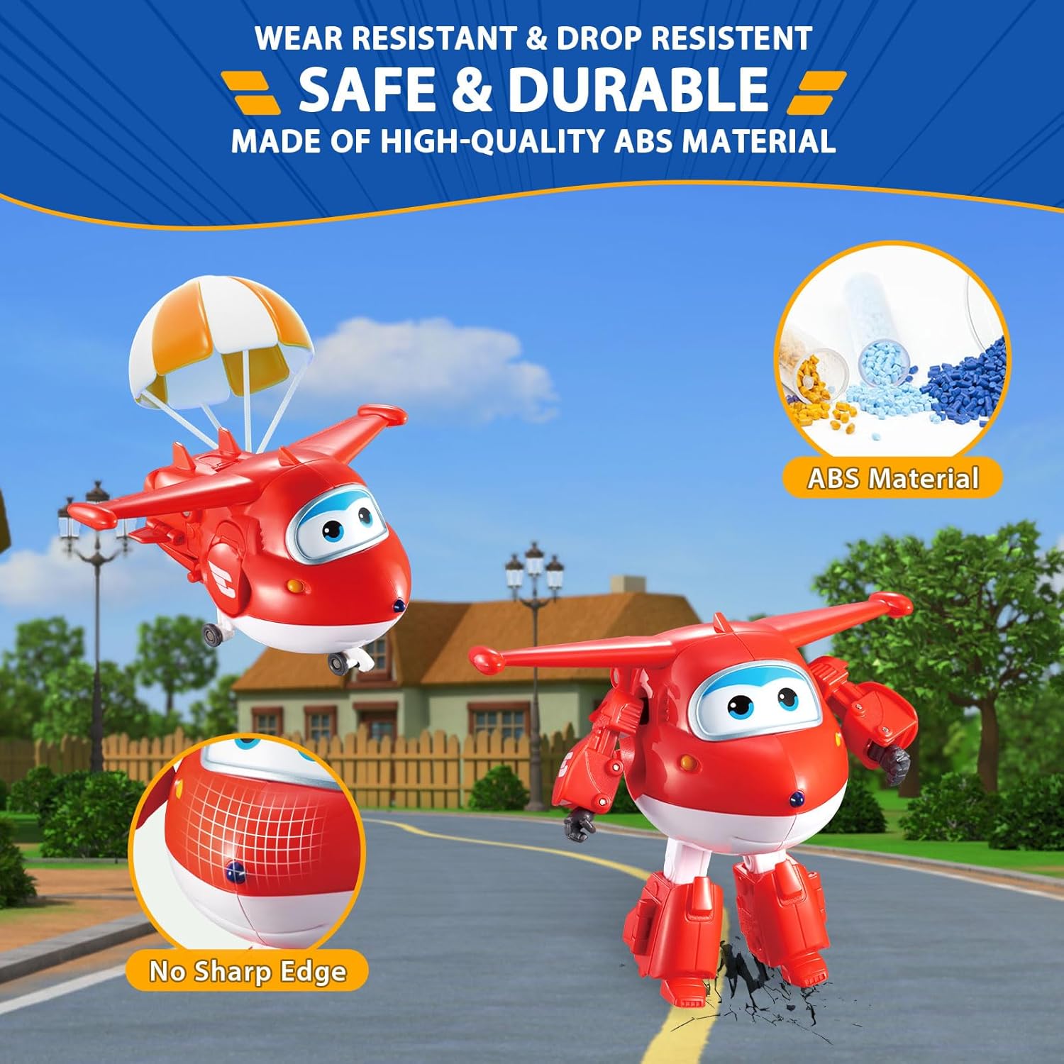 Super Wings Aereo Giocattolo Transforming Robot (4 Pezzi) - immagine 4