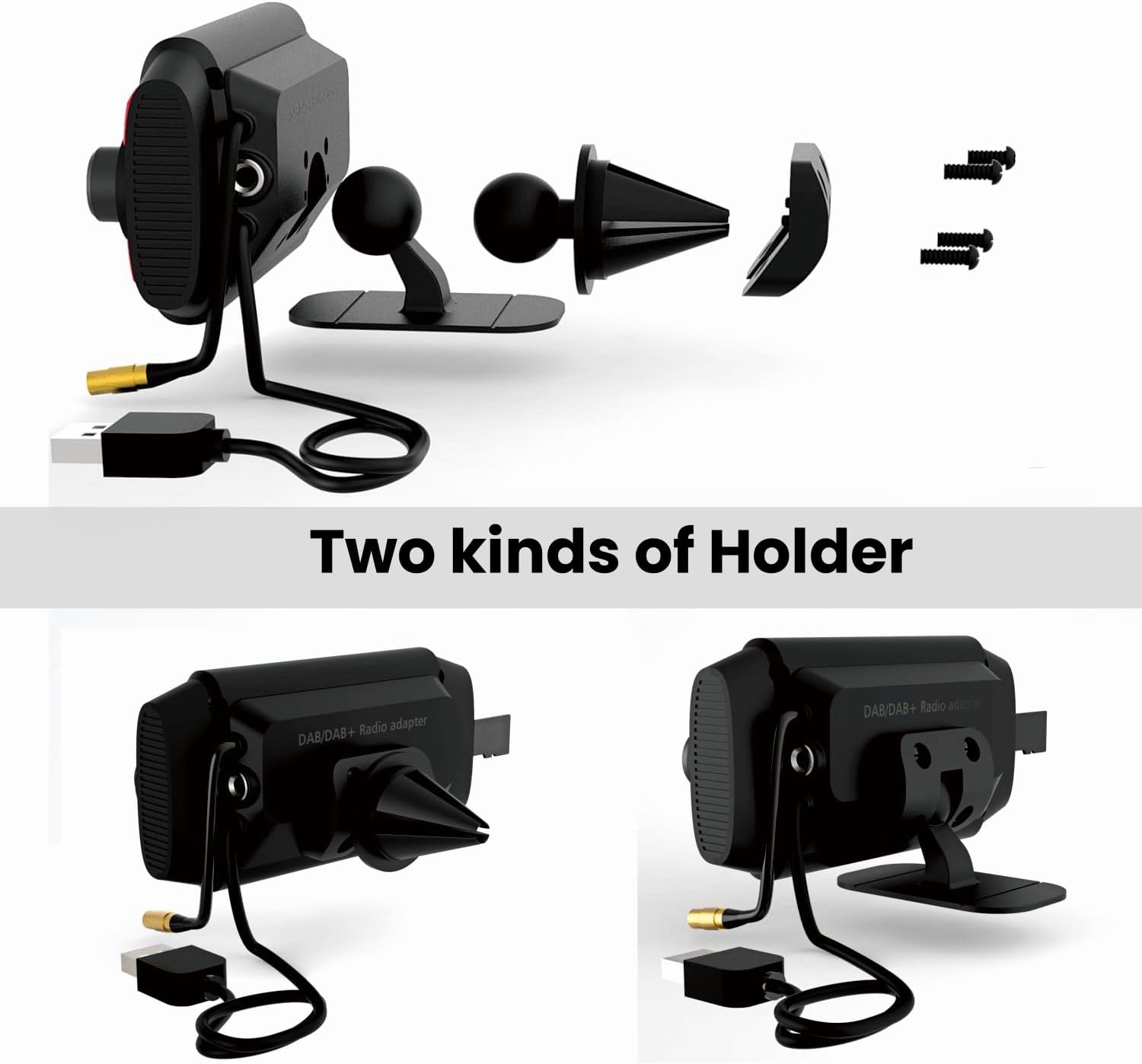 Adattatore Autoradio DAB/DAB+ Portatile - immagine 3