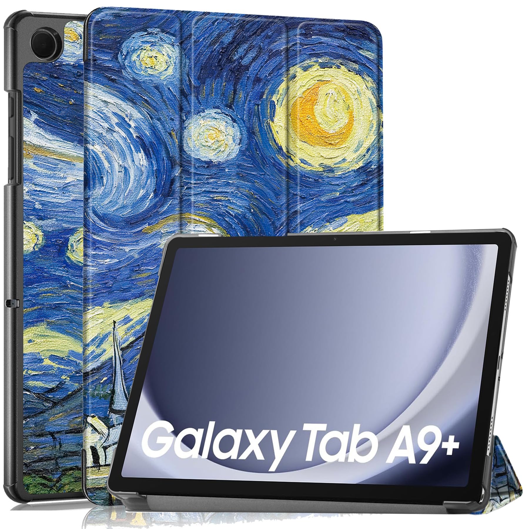 Vakarey Custodia Ultra Sottile per Samsung Galaxy Tab A9+ Plus 11"