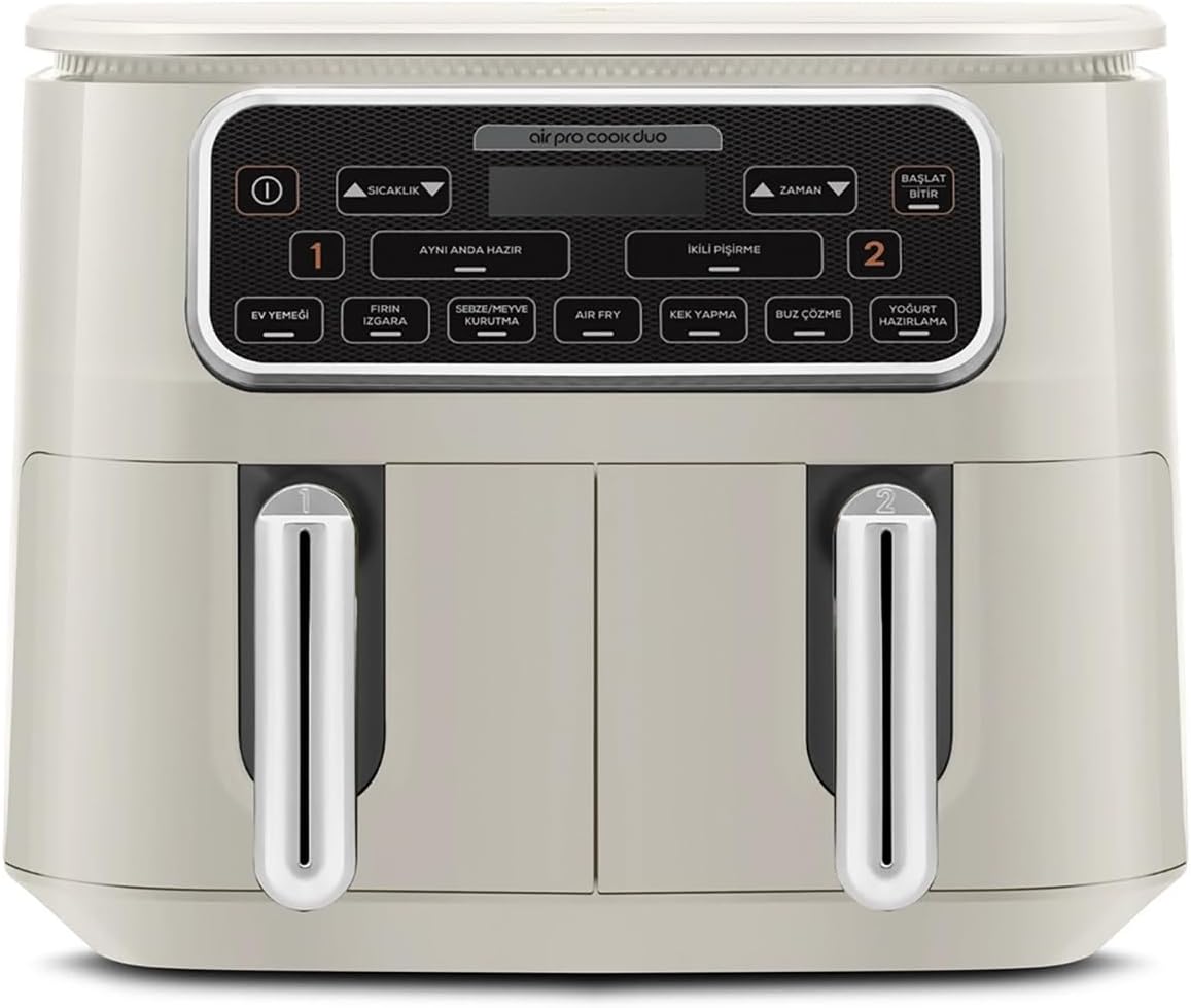 Karaca Air Cook Duo Cottura domestica XXXL 8 l Airfryer Starlight 8 persone