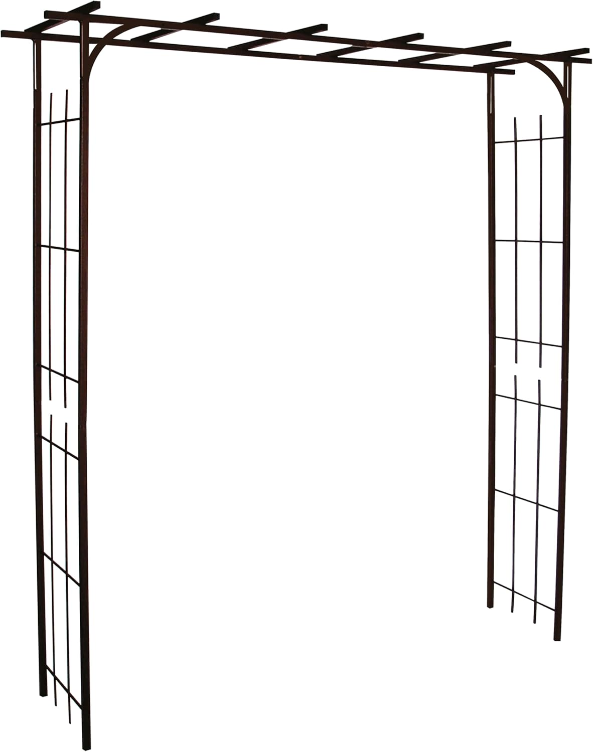 Arco da Giardino Pergola Nero Carbone in Acciaio - immagine 1