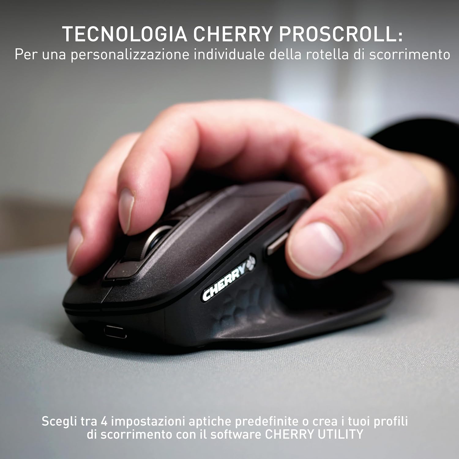 Cherry STREAM DESKTOP ULTIMATE - Set Tastiera e Mouse Wireless, Nero - immagine 3