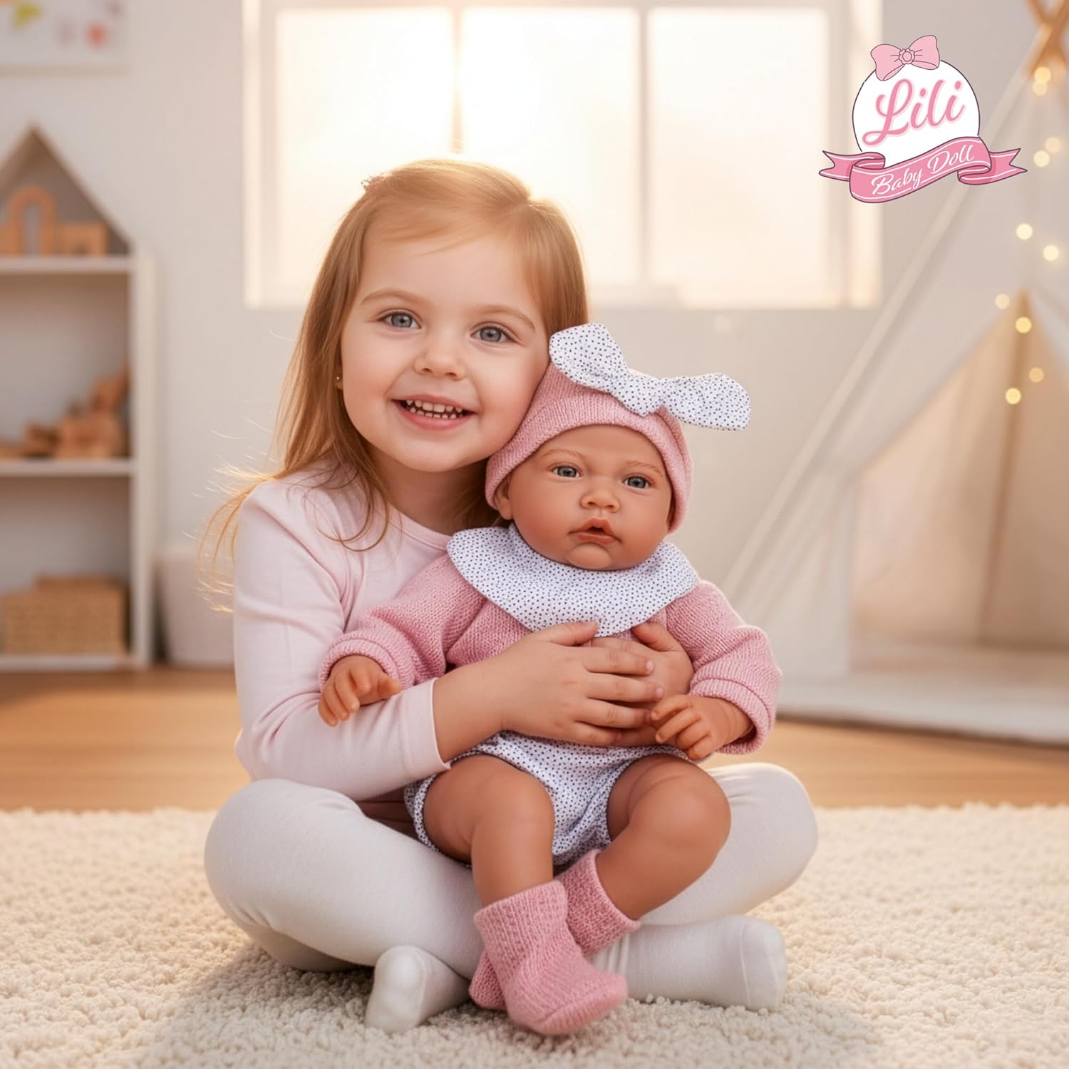 Kinderplay Bambola Parlante 41 cm con Ciuccio - immagine 7