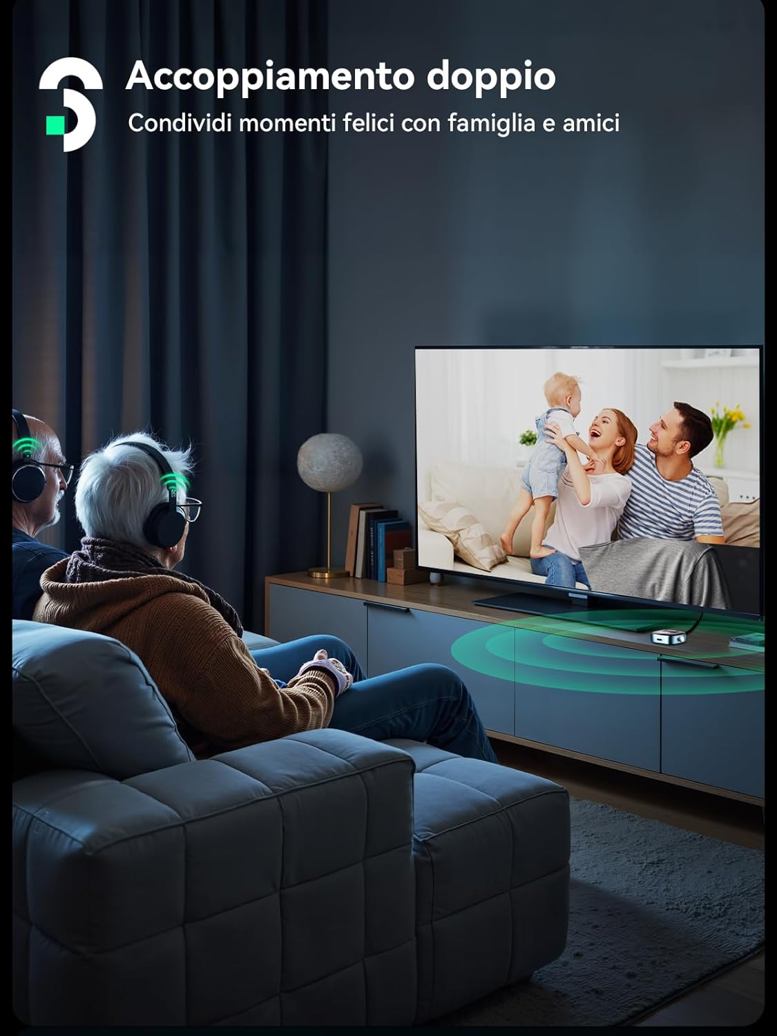 Soomfon 2 in 1 Trasmettitore e Ricevitore Bluetooth 5.3 - immagine 4