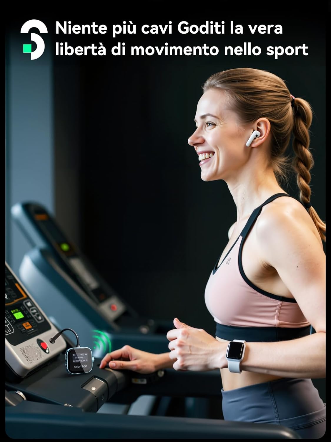 Soomfon 2 in 1 Trasmettitore e Ricevitore Bluetooth 5.3 - immagine 5