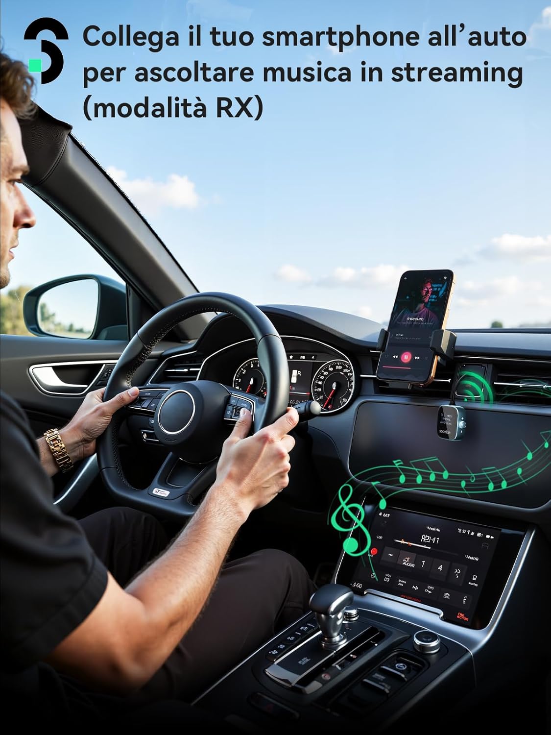 Soomfon 2 in 1 Trasmettitore e Ricevitore Bluetooth 5.3 - immagine 7