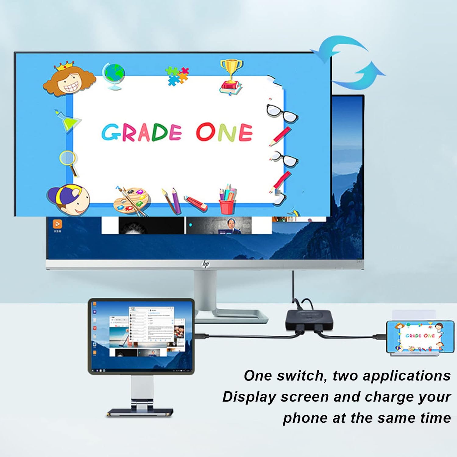 KVM USB-C 2 in 1 Out Bidirezionale 8K - immagine 6