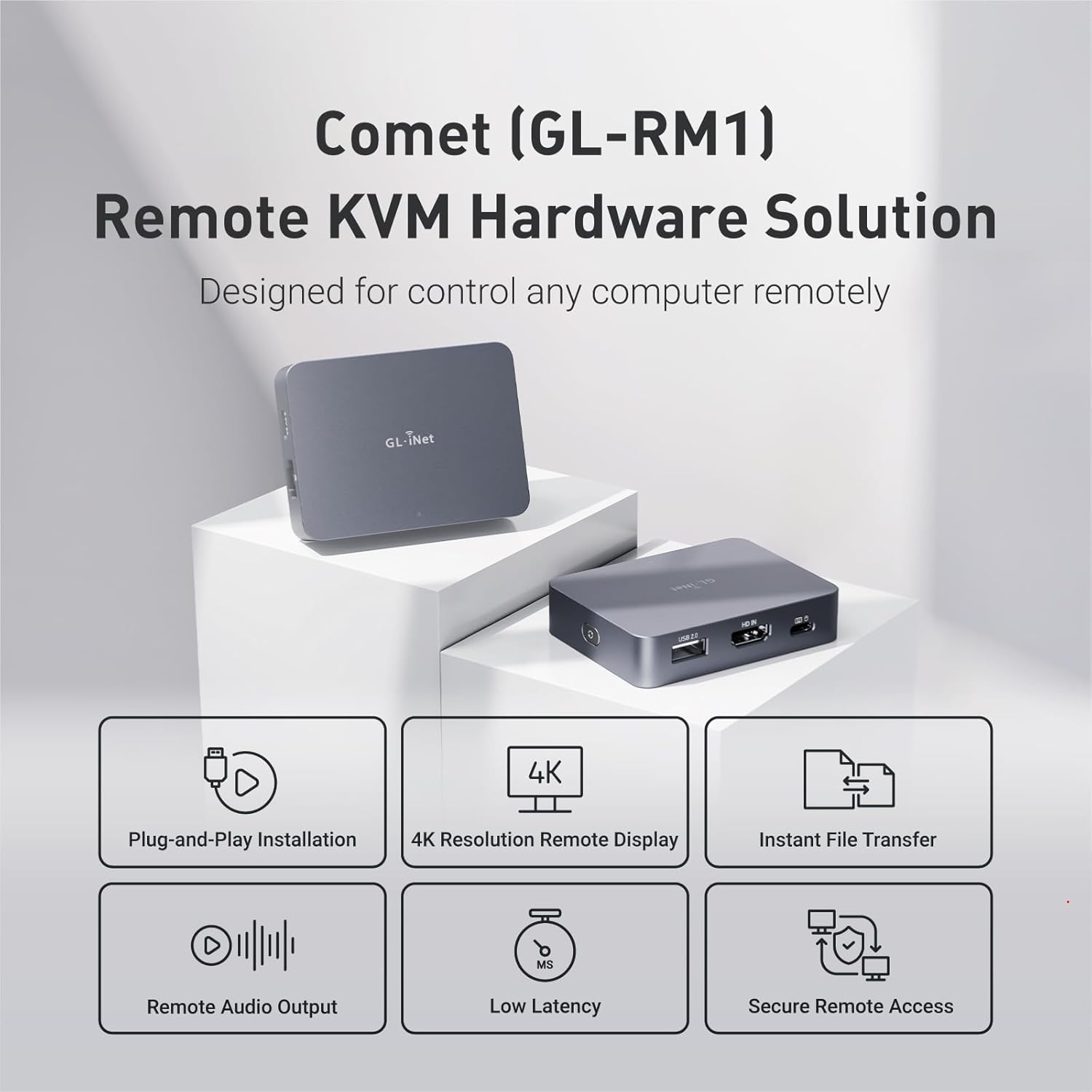 Gl.inet Comet (GL-RM1) Controllo KVM Remoto Internet - immagine 2