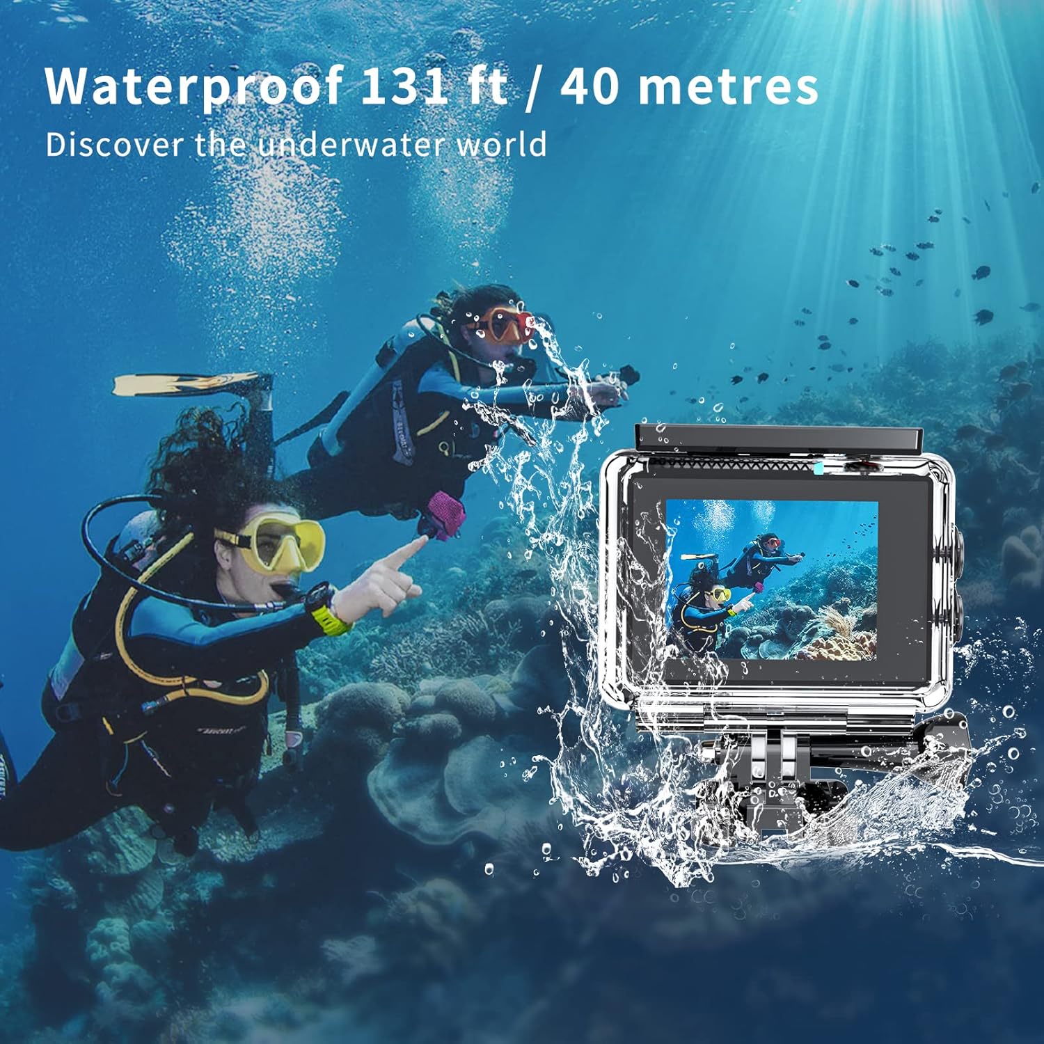 Timnut Action Cam 4K 30FPS 20MP 40M Subacquea - immagine 5