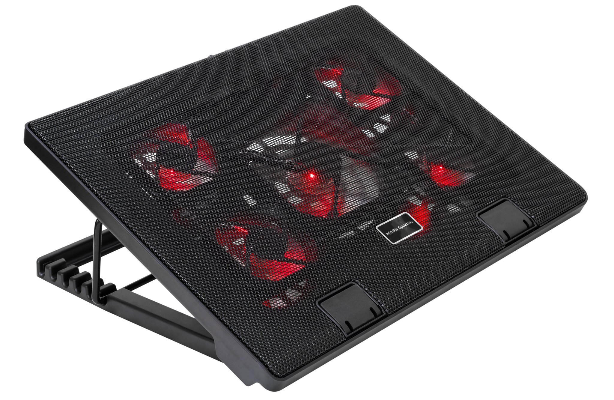 Mars Gaming MNBC2 - Base PC con 5 Ventole, Nero