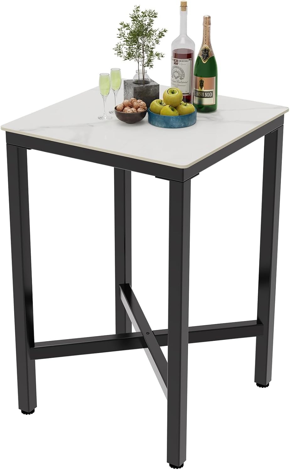 Fativo - Tavolo Bar Alto Cucina 70x70cm Altezza 105cm