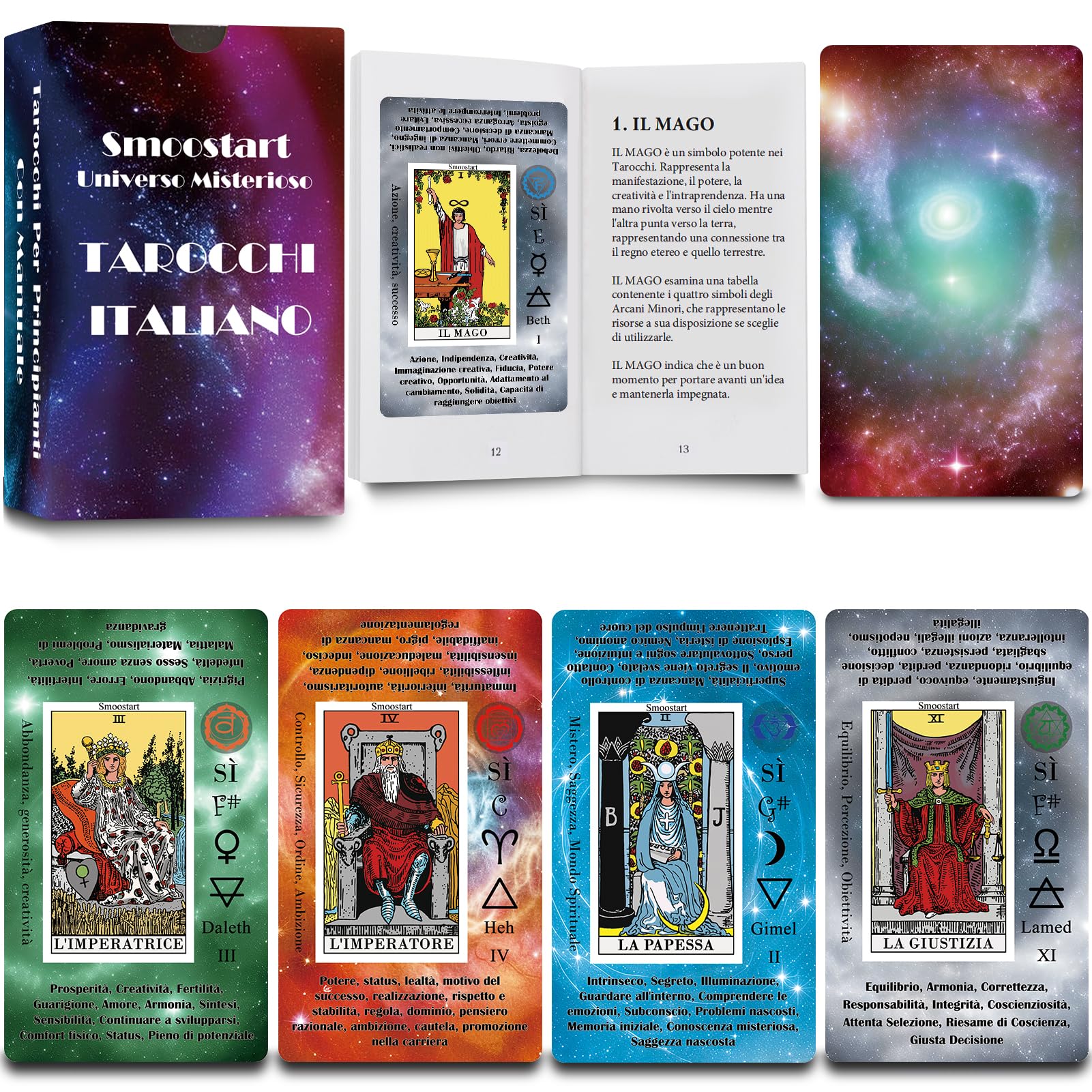 Smoostart Tarocchi Carte Italiano per Principianti