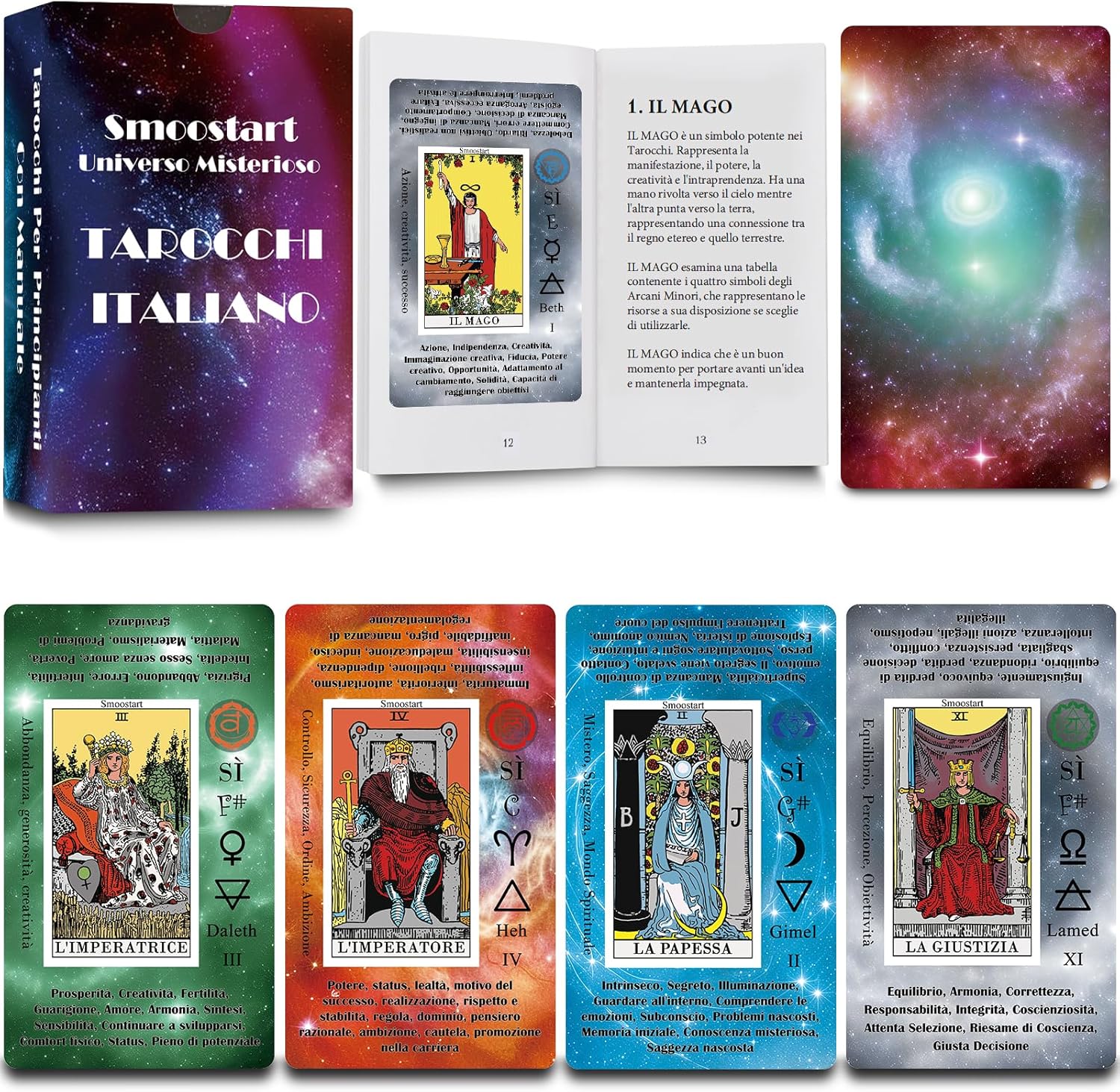 Smoostart Tarocchi Carte Italiano per Principianti - immagine 1