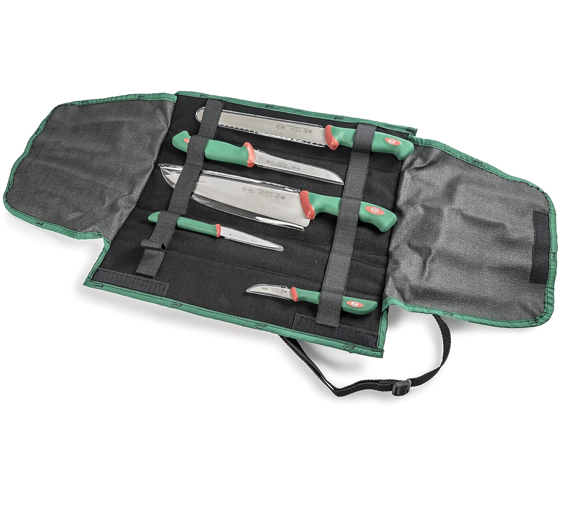 Sanelli 985605 Set COLTELLI, Acciaio Inox, Nero