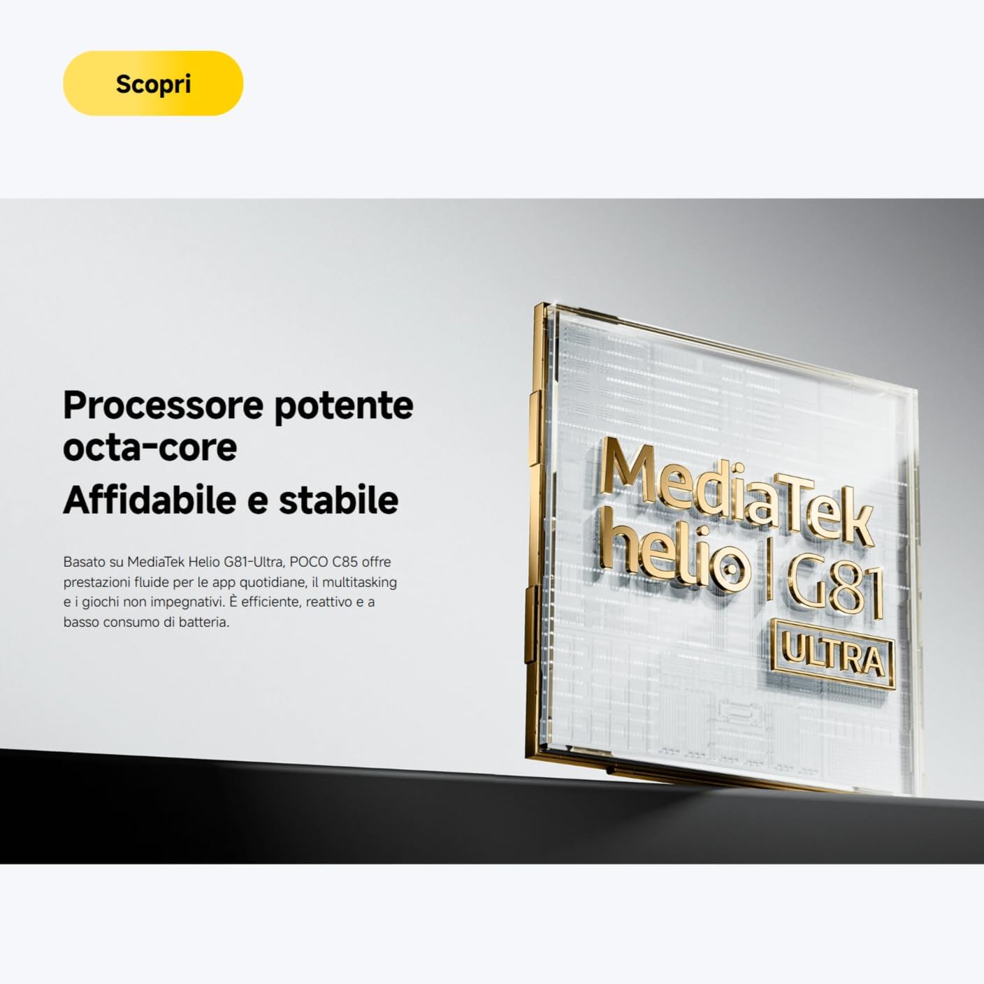 Xiaomi POCO C85 Smartphone 6+128GB, Verde - immagine 10