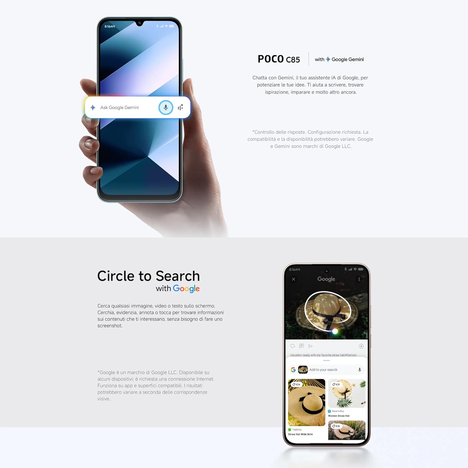 Xiaomi POCO C85 Smartphone 6+128GB, Verde - immagine 8