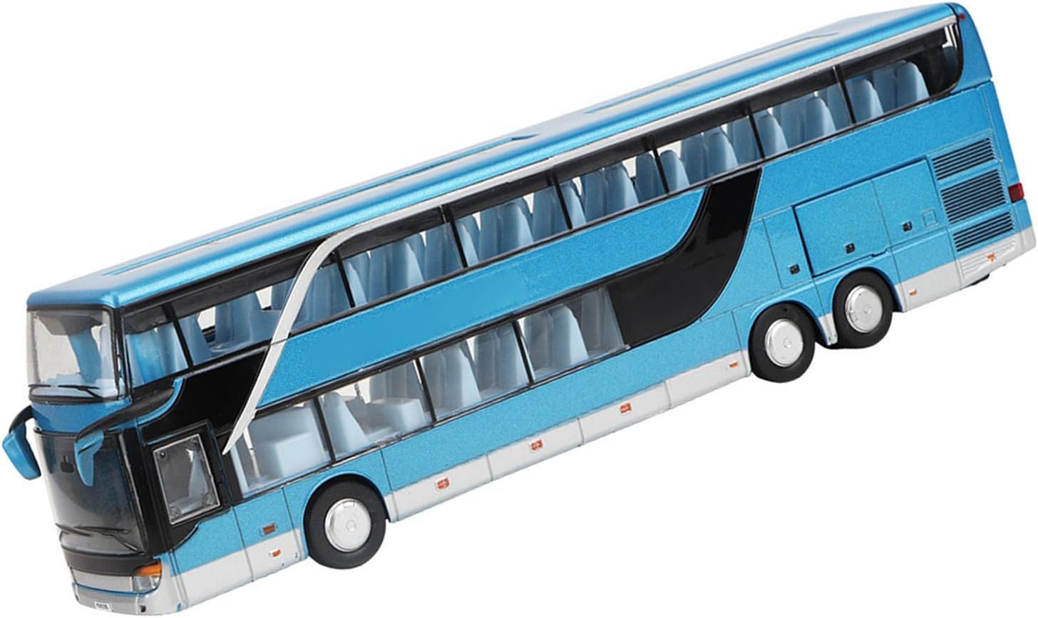 Electric Bus Giocattolo 1:32 Doubledecker, Blu - immagine 2