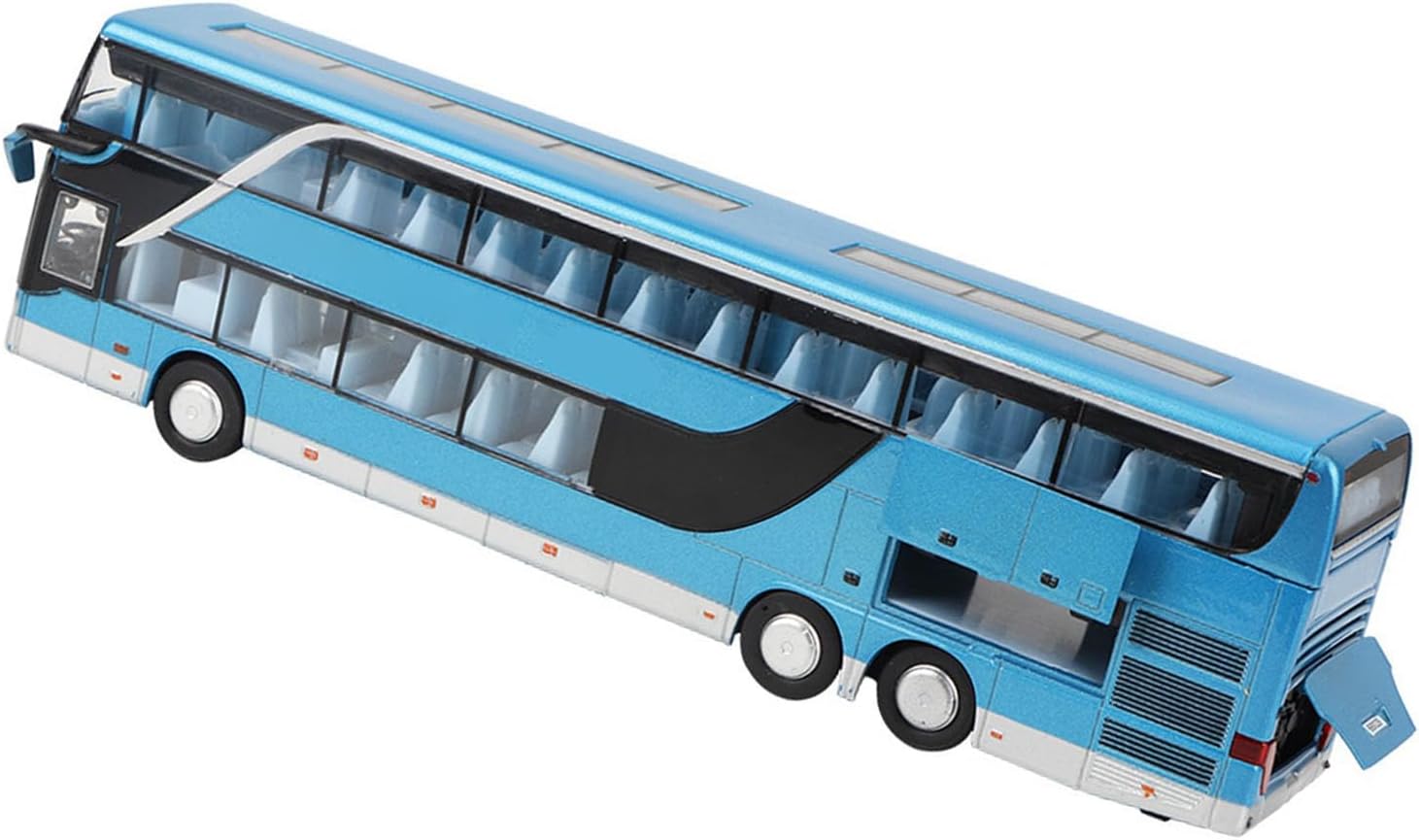 Electric Bus Giocattolo 1:32 Doubledecker, Blu - immagine 3