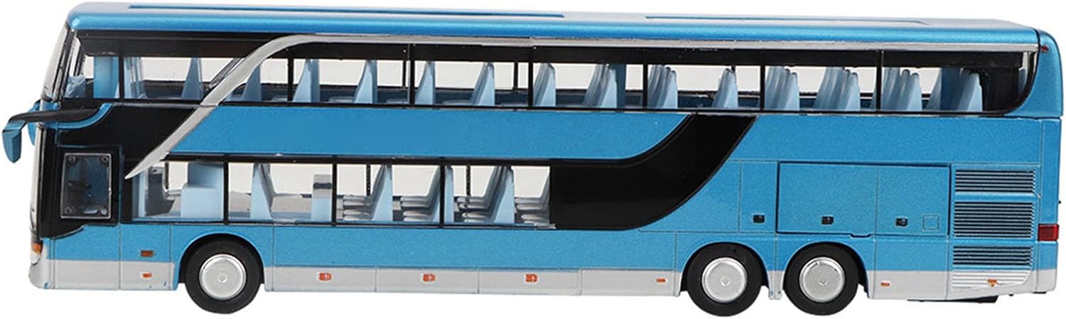 Electric Bus Giocattolo 1:32 Doubledecker, Blu - immagine 7