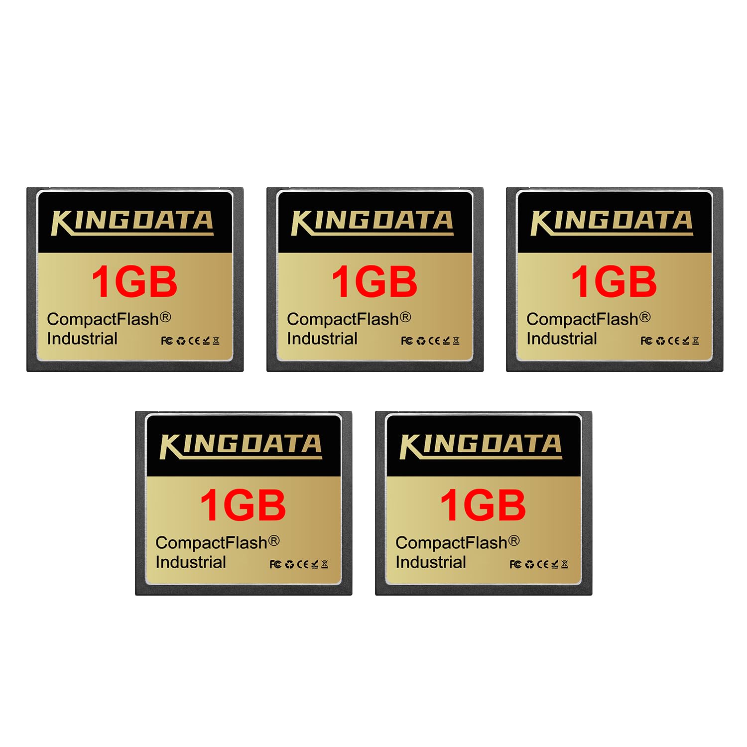 CompactFlash Industriale 1GB (5-Pack) Scheda CF FAT16