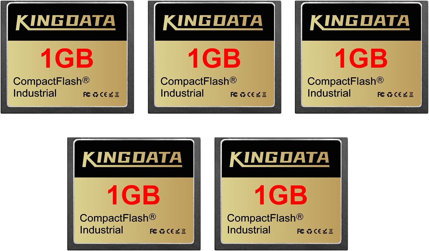 CompactFlash Industriale 1GB (5-Pack) Scheda CF FAT16 - immagine 1