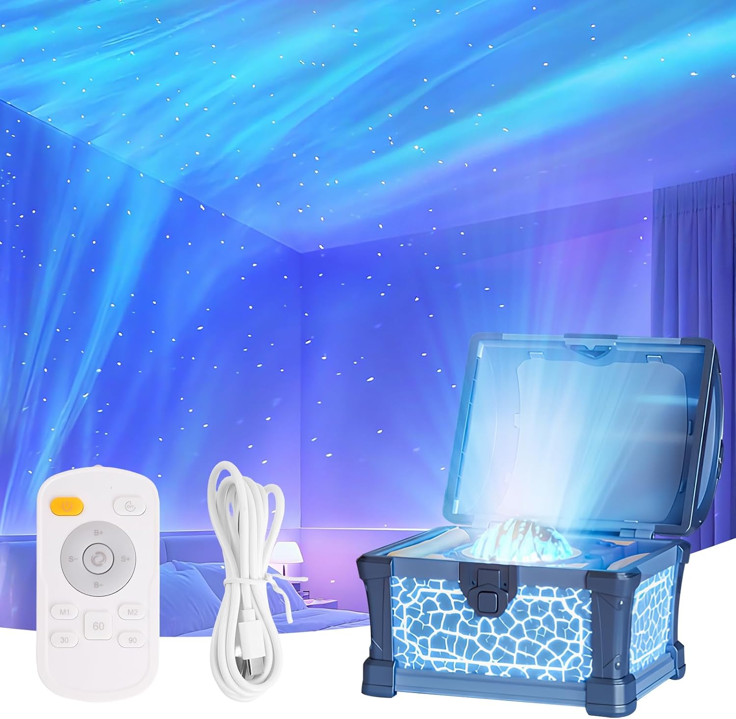 Aurora Proiettore Luci Polari per Soffitto e Pareti - immagine 1