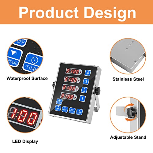 Yooyist Timer da Cucina Multiplo a 4 Canali - immagine 3