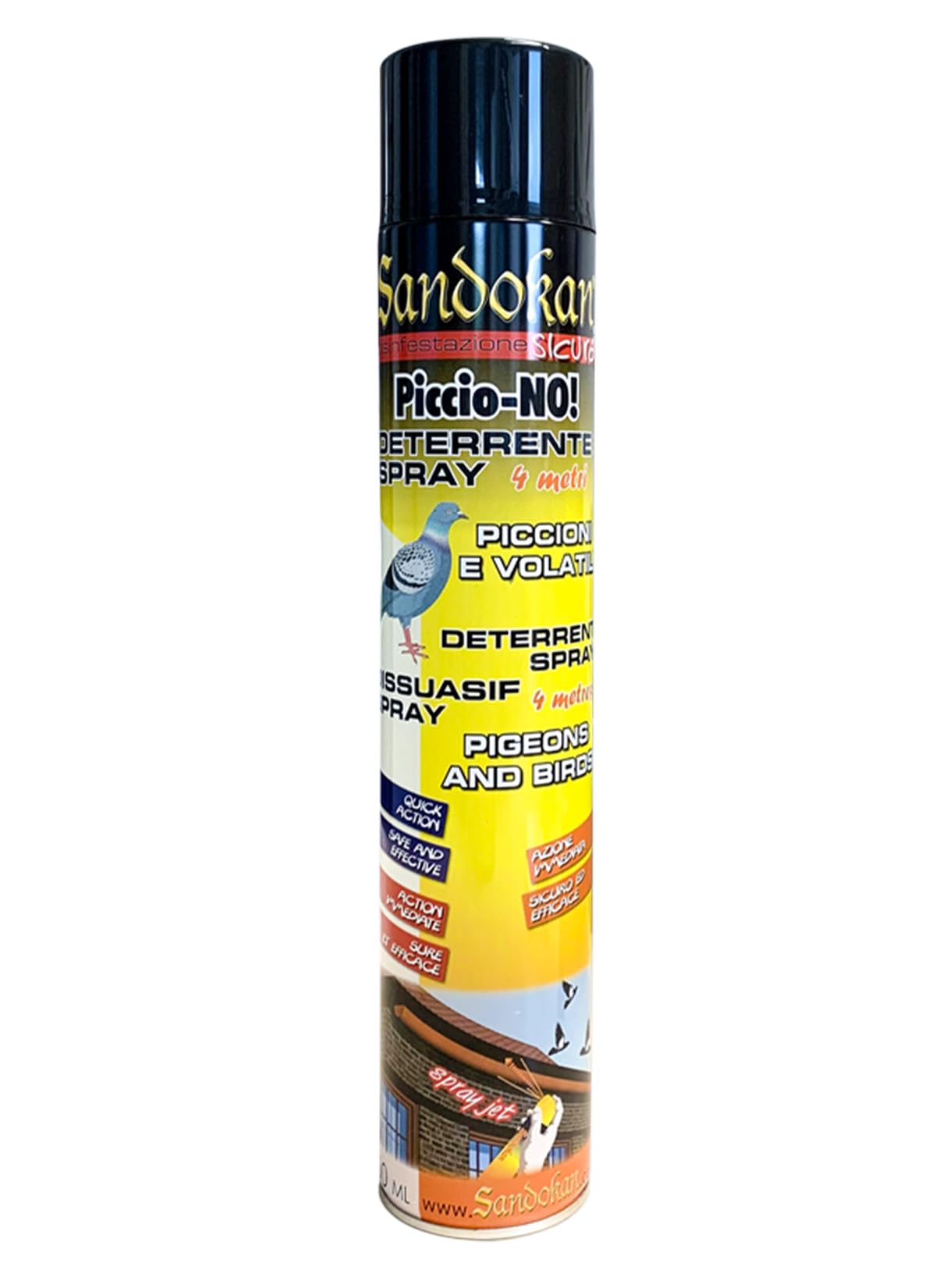Sandokan Piccio-No! - Repellente Spray per Piccioni
