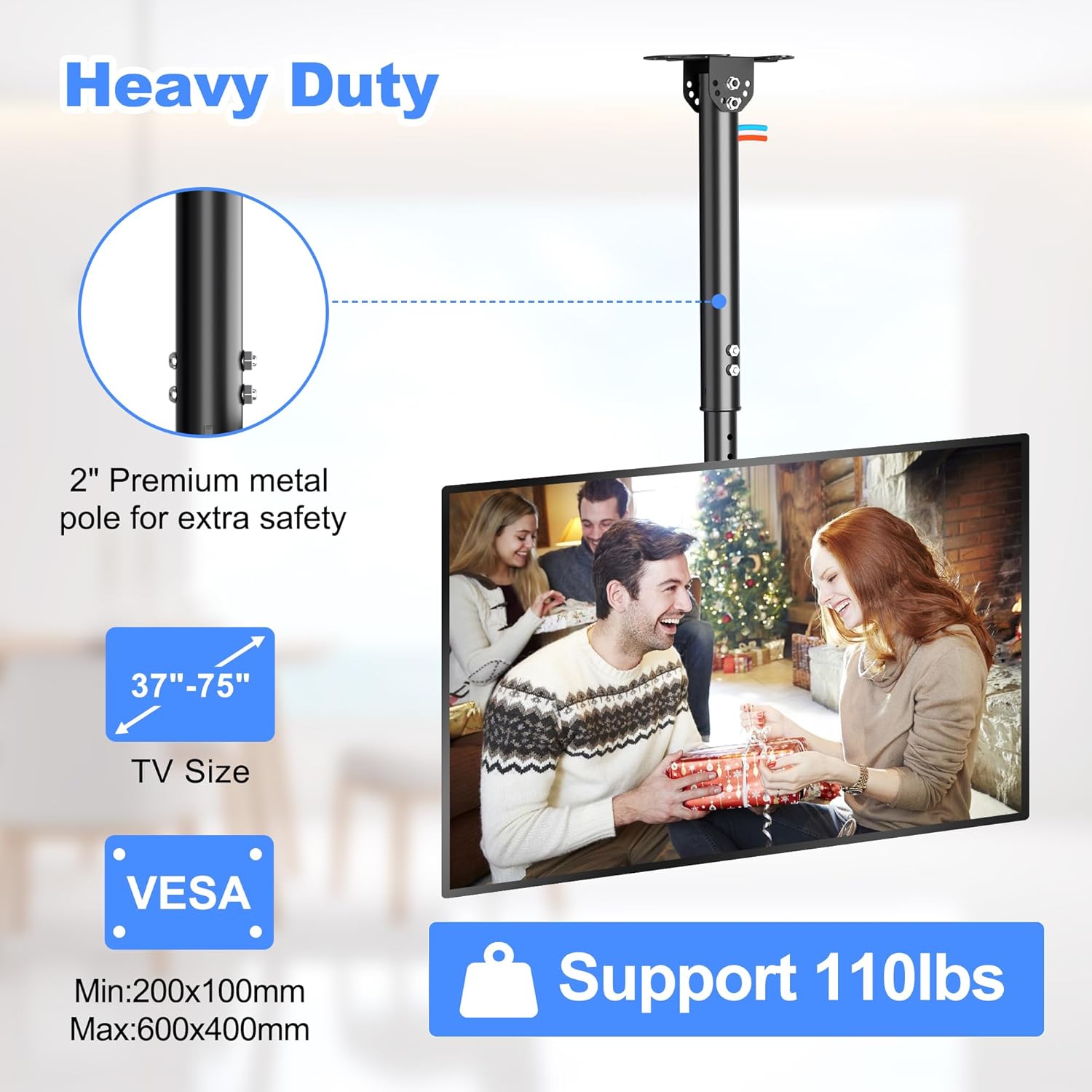 Supporto da Soffitto per TV 37-75 Pollici - immagine 2