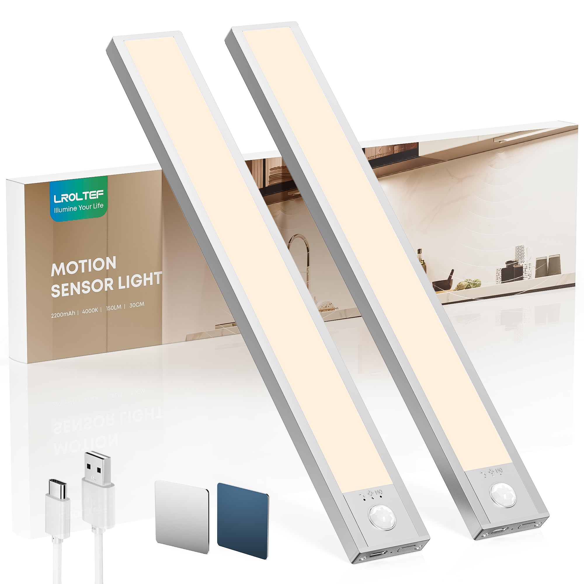 Lroltef Luce LED Sottopensile Cucina 30CM 4400K