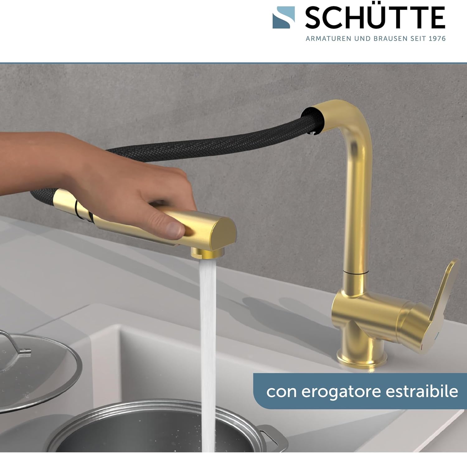 Schütte London 79770 - Rubinetto Cucina Oro - immagine 4