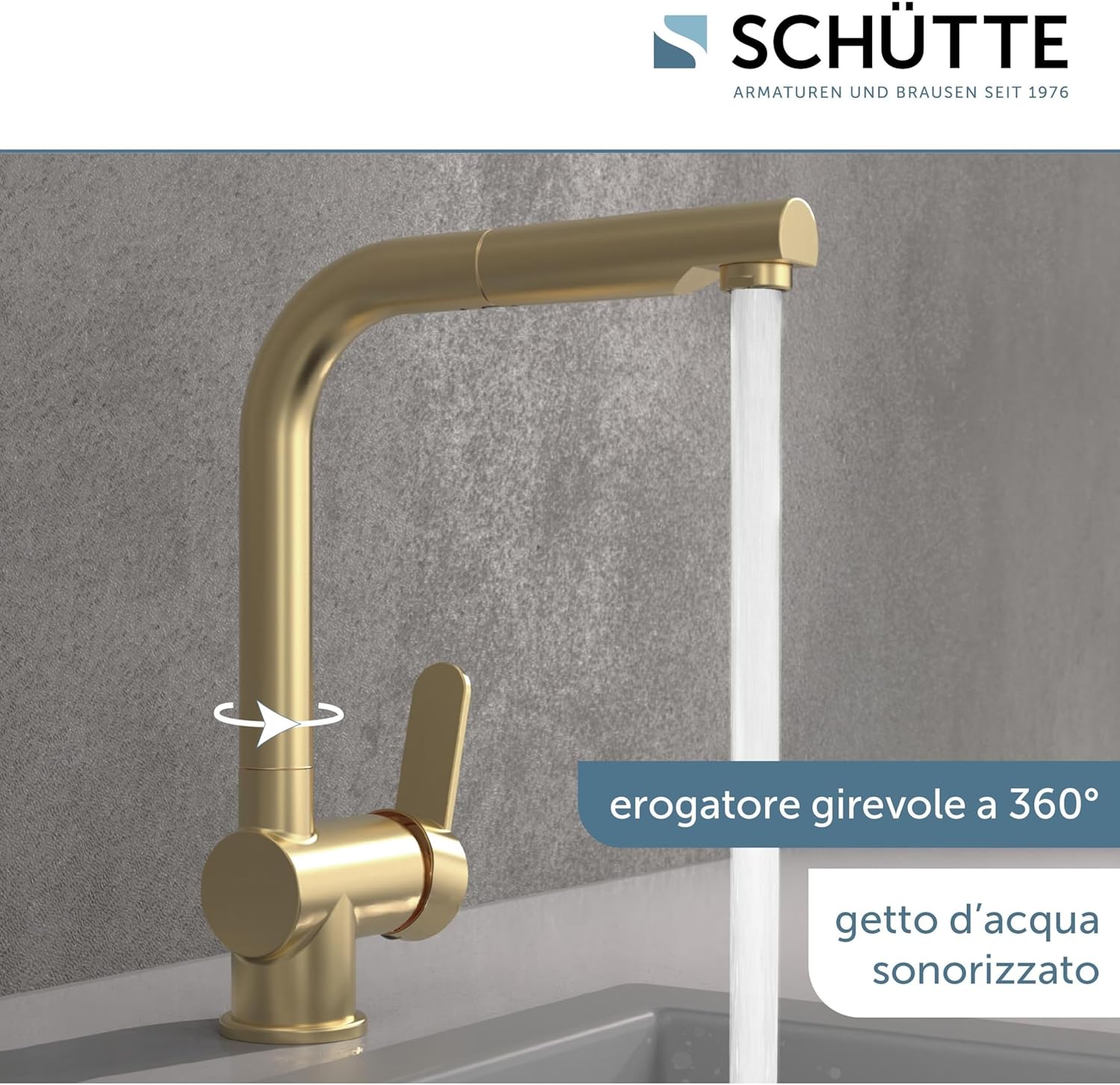 Schütte London 79770 - Rubinetto Cucina Oro - immagine 5
