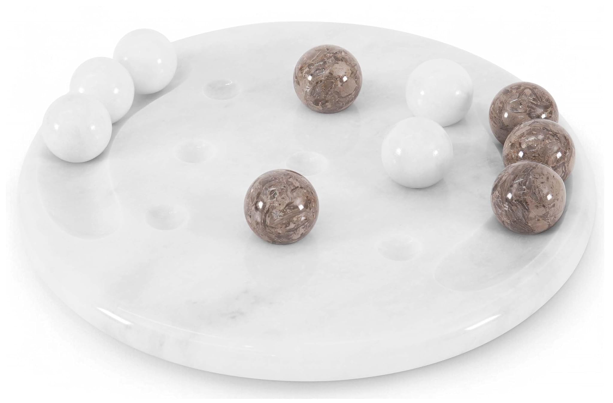 Radicaln Marble Tic Tac Toe 25,4cm Bianco e Oceanic