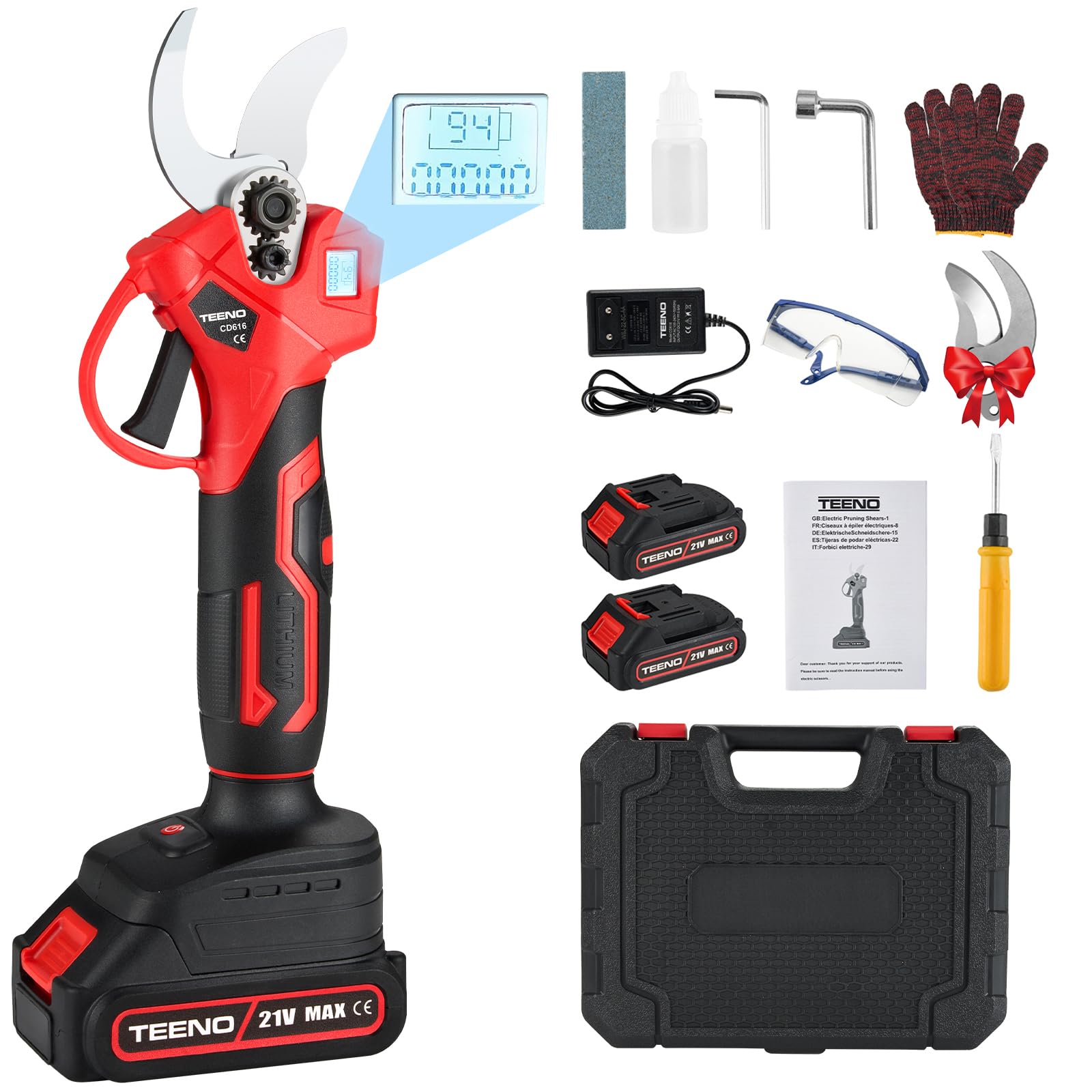 Teeno Cesoie Elettriche Senza Fili 30mm