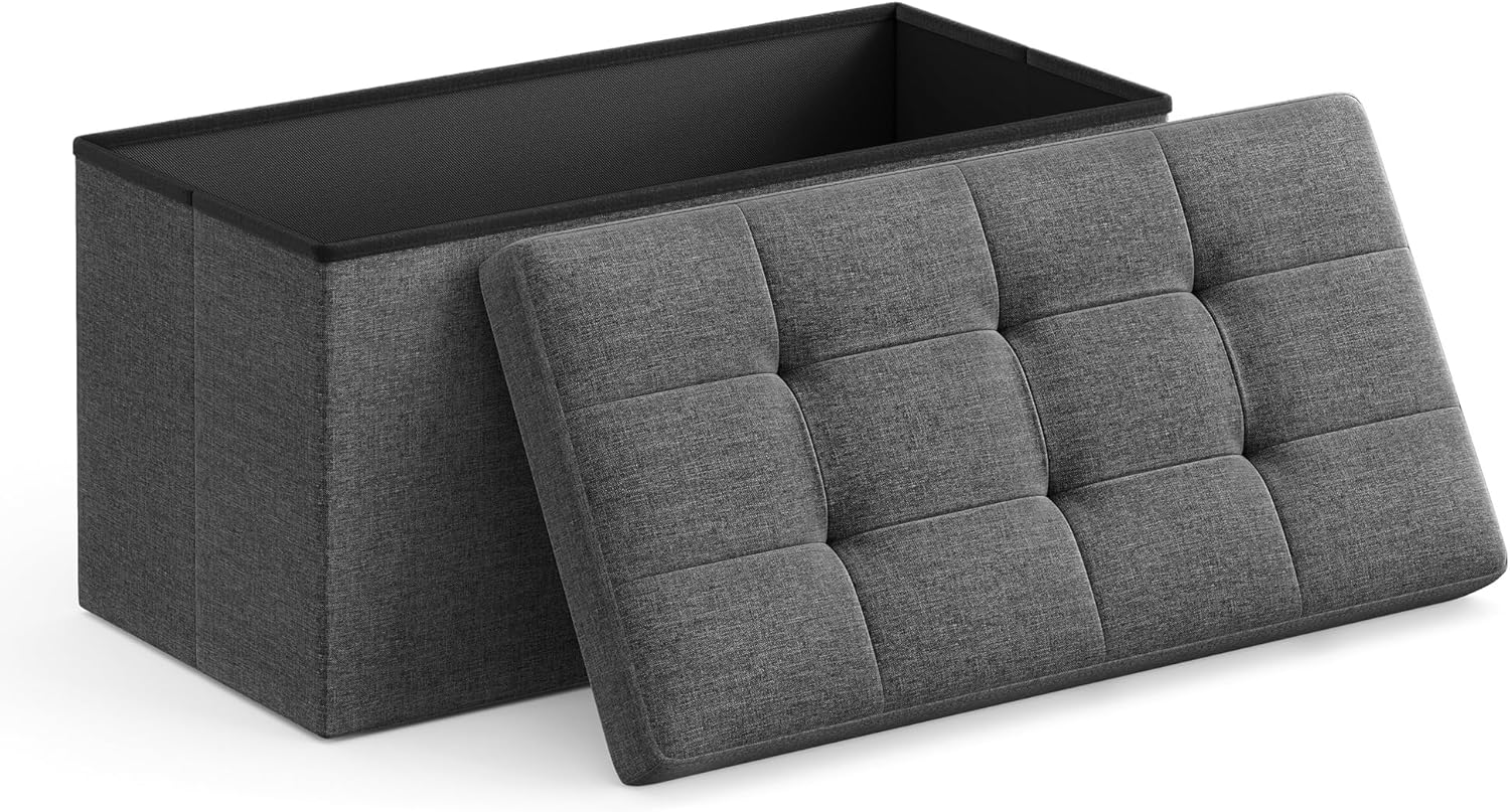 Songmics Cassapanca Pouf Contenitore Pieghevole 38x76x38cm - immagine 1