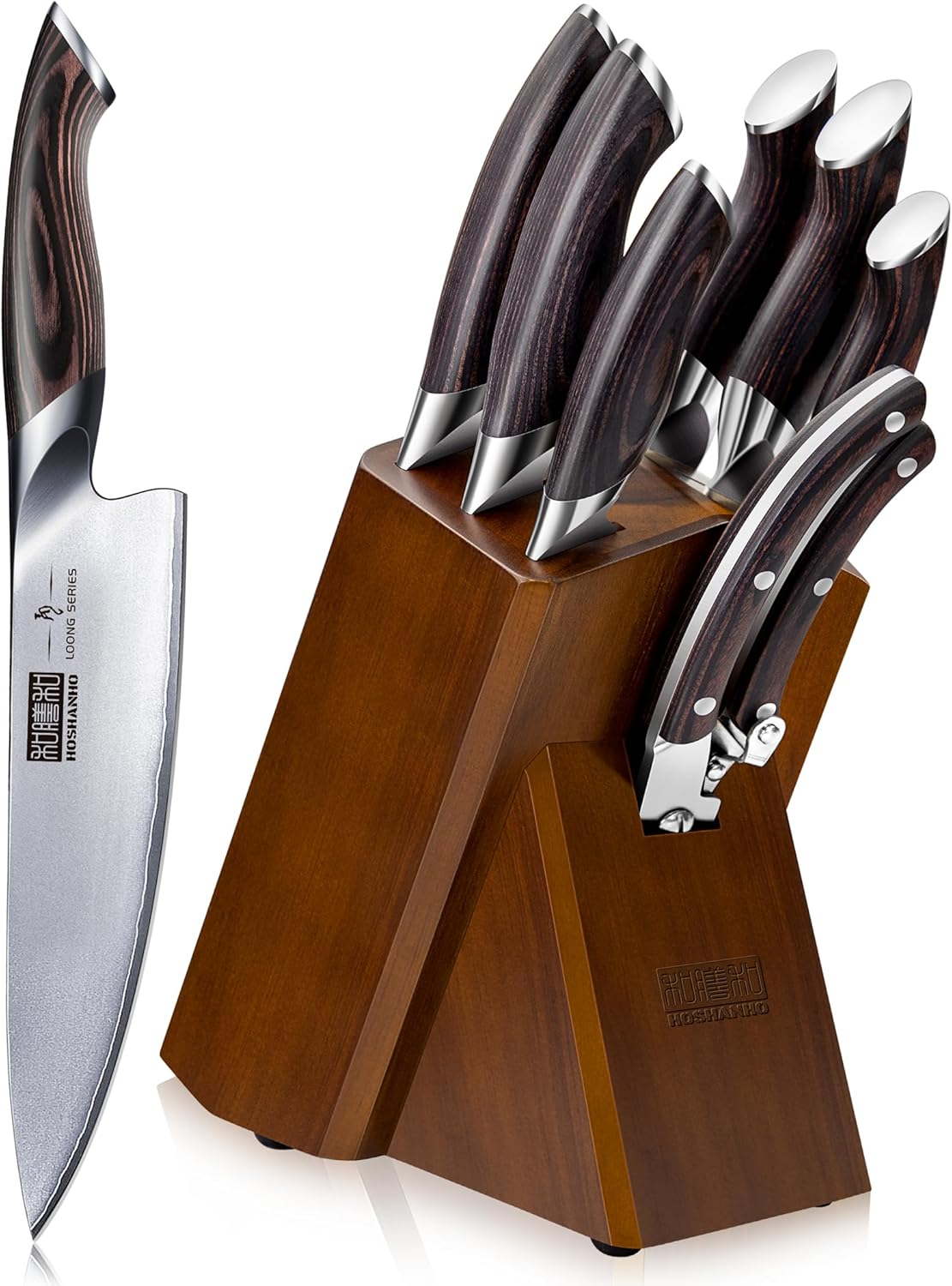 Hoshanho Set Coltelli da Cucina 8 Pezzi AUS-10 Super Steel - immagine 1