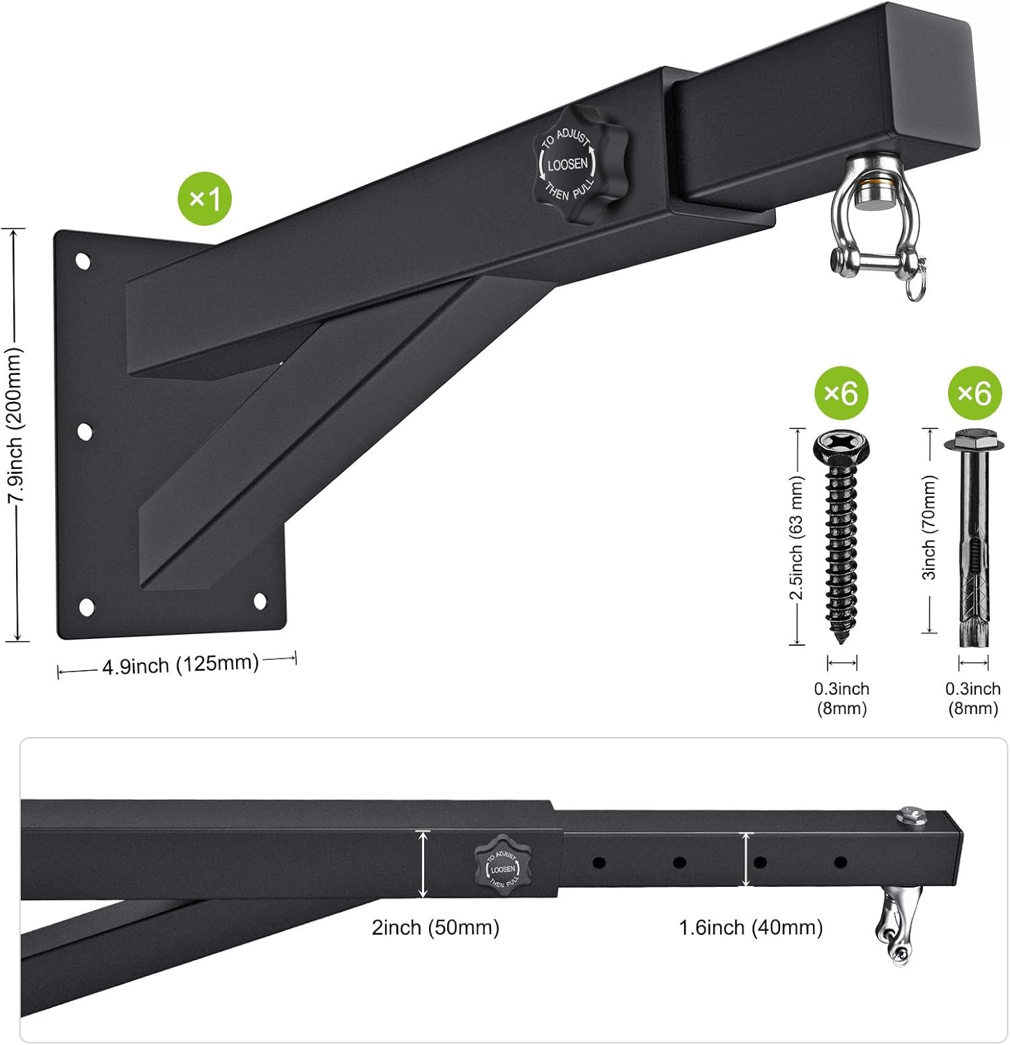 BeneLabel Staffa da Parete per Sacco da Boxe - immagine 6