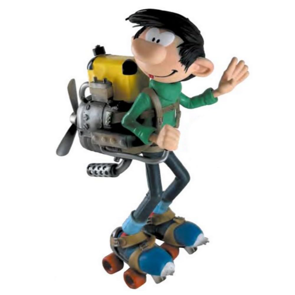 COLLECTOYS - FIGURINE GASTON : GASTON invenzione : PATINS A ROULETTE ELECTRIQUE