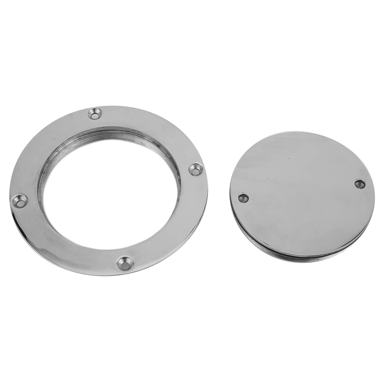 Ponte Barca - Coperchio Boccaporto Acciaio Inox 4 Pollici