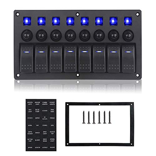 Geloo 8 Gang Pannello Interruttori 12/24V