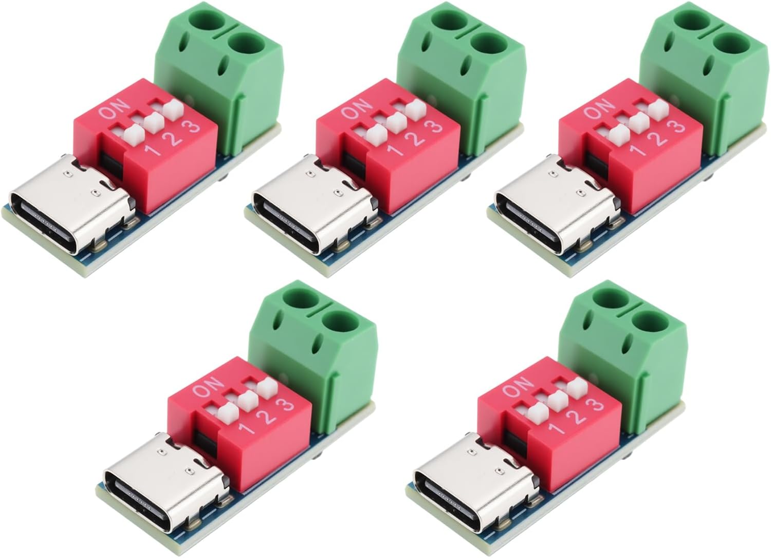 5 Pezzi 4V A 22V USB Type-C PD Trigger Board Modulo Scheda di Test di ...
