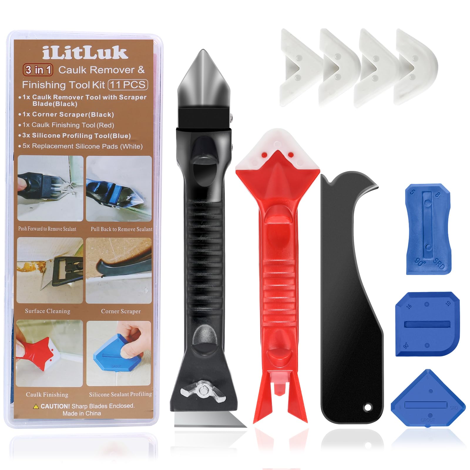 Kit Strumenti per Calafataggio e Giunti in Silicone