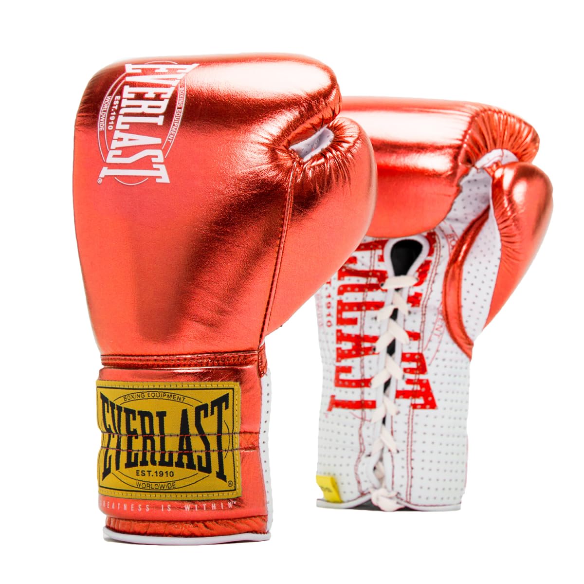 Everlast Guanti da Boxe 1910 Pro, Rossi 10 oz