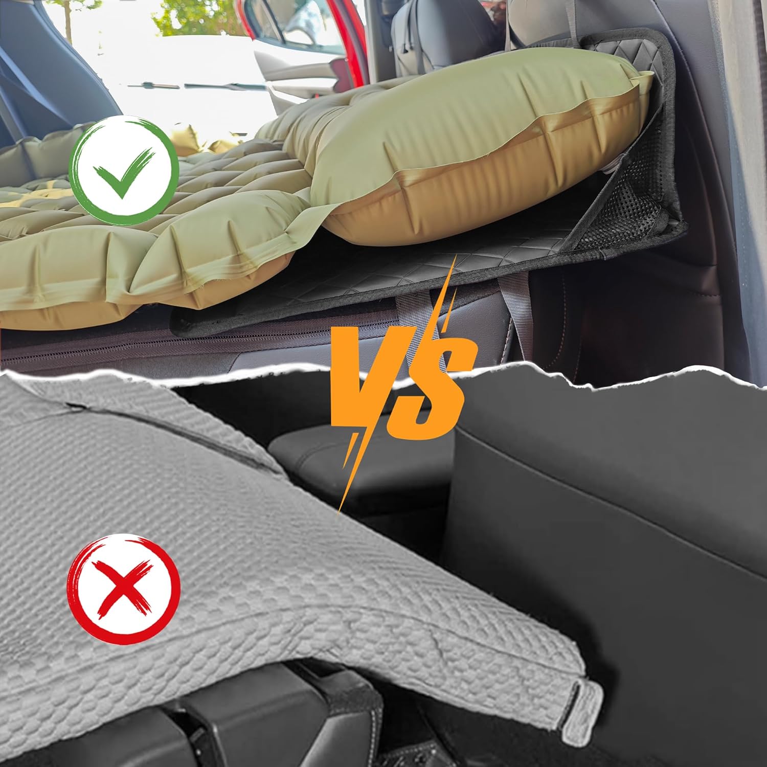 Ontyzz Materasso Letto Auto Non-Gonfiabile Pieghevole - immagine 5