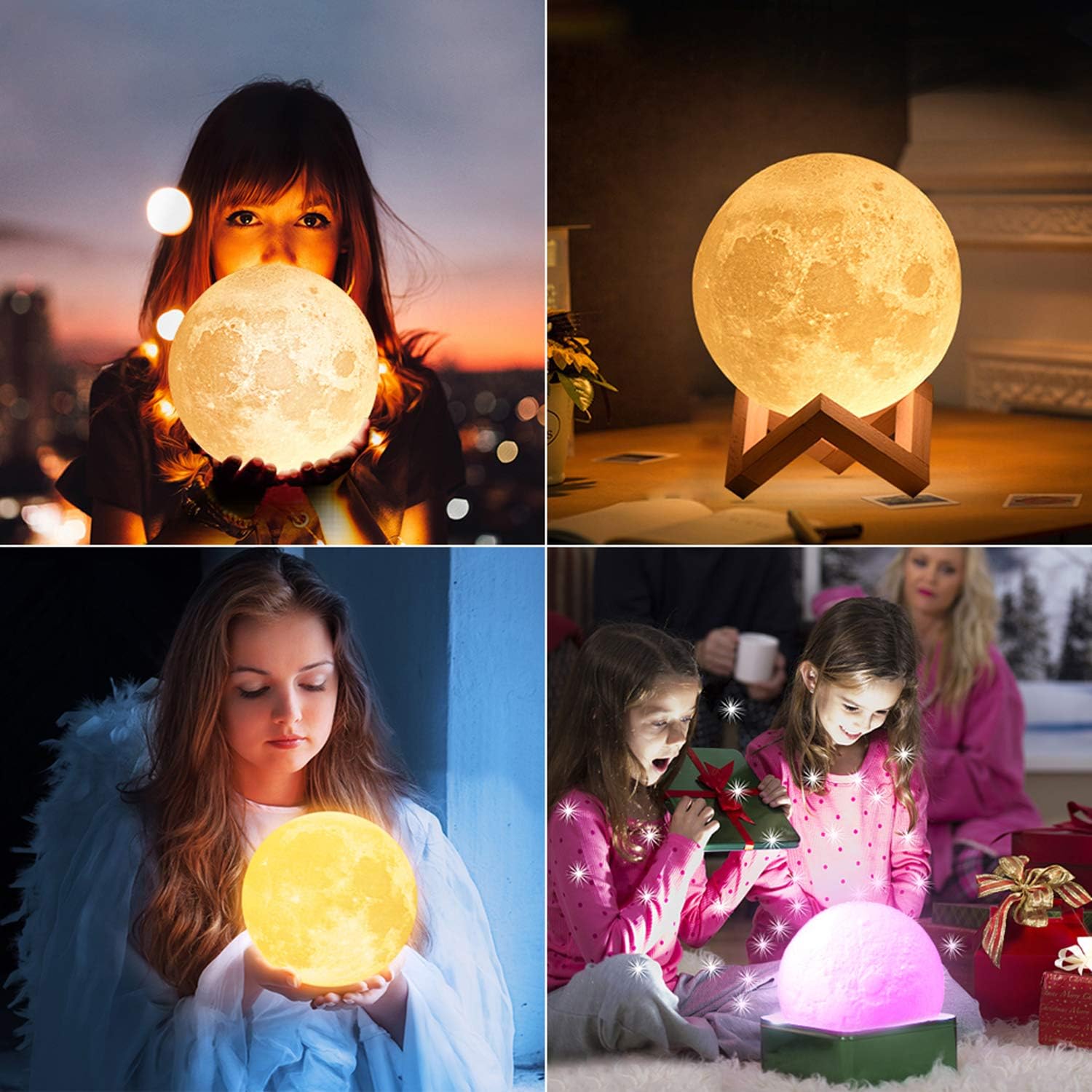 Uten Lampada Luna LED 3D con Telecomando e Sensore Touch - immagine 3