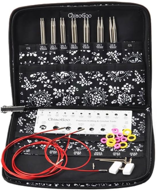 Set di aghi per pizzo inter. ChiaoGoo TWIST 13cm 2.75-10.00mm -1pc - immagine 3