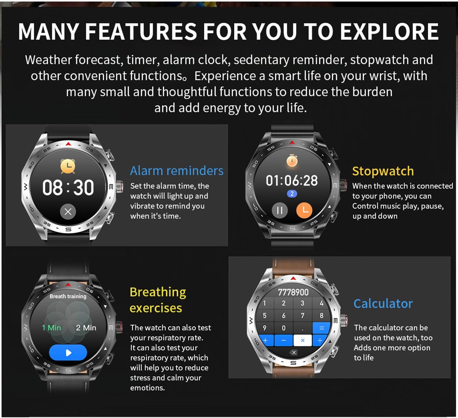 Hipipooo Smartwatch T95 2 in 1 con Auricolari Bluetooth - immagine 7