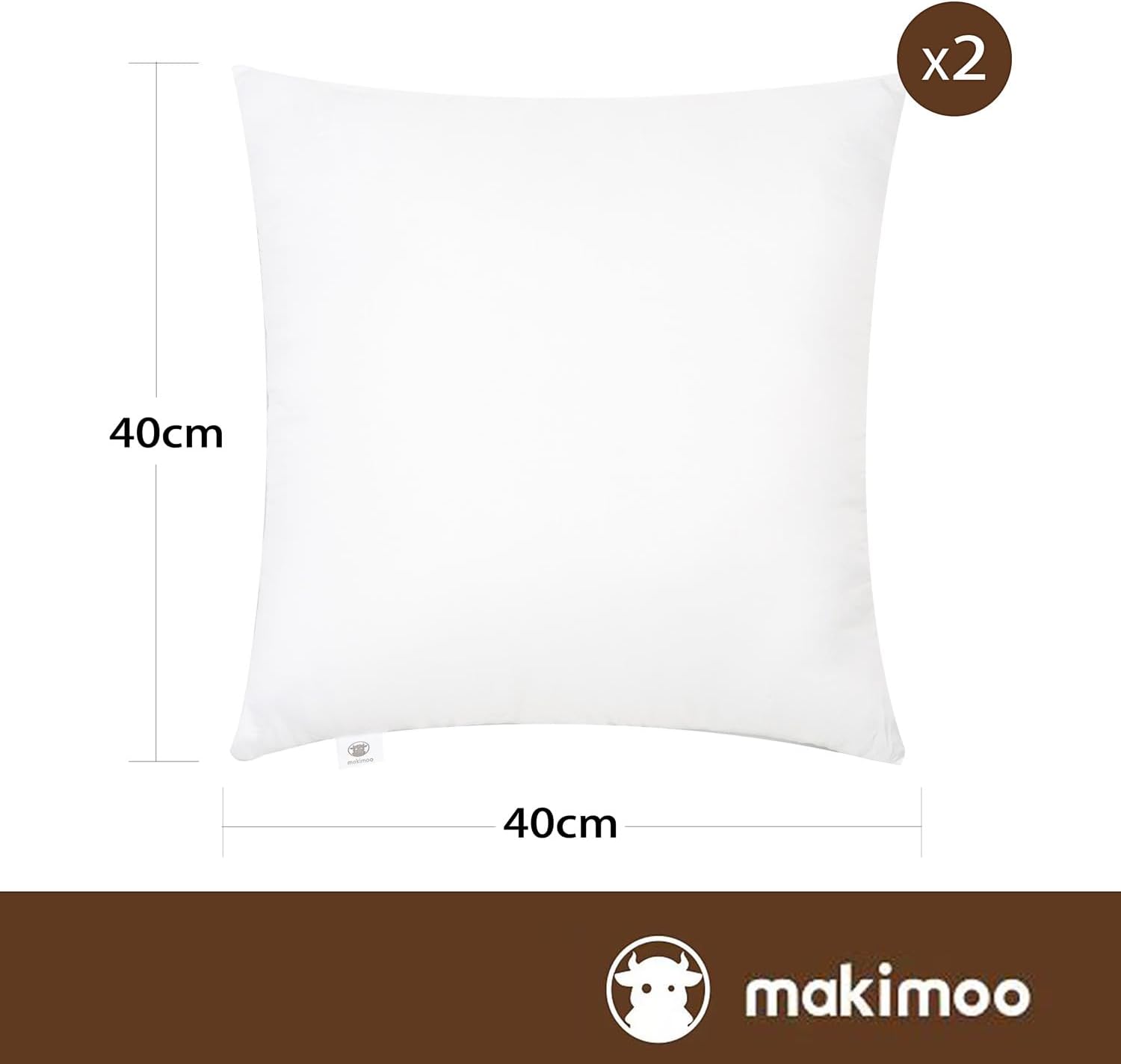 Cuscini da Letto Set da 2 (40x40 cm) - immagine 2